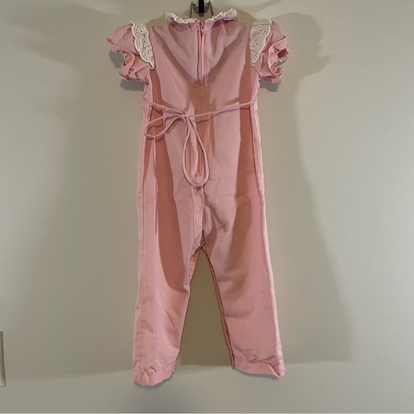 Vintage Peter CottonTail One Piece Pink Size 24 Months- Jumper, Tie Zipper Snap - Picture 7 of 11